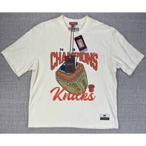 New York Knicks Shirt Womens Small NBA Bedazzle Melody Ehsani Mitchell & Ness